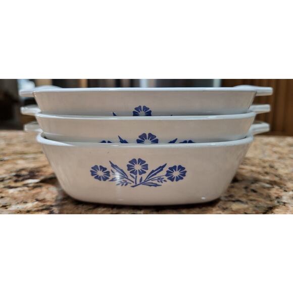 Corning Ware Blue Cornflower Petite Pans (Set Of 3) - Picture 2 of 16